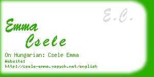 emma csele business card